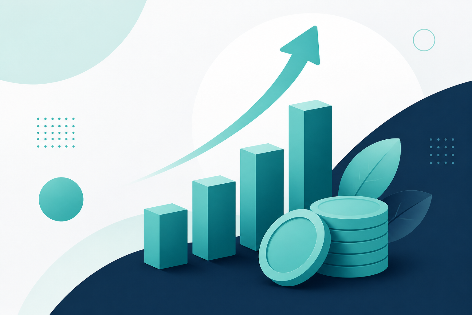 Business funding and growth illustration